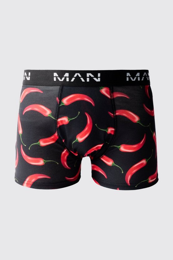Man Boxershorts mit Chilli Pepper Print