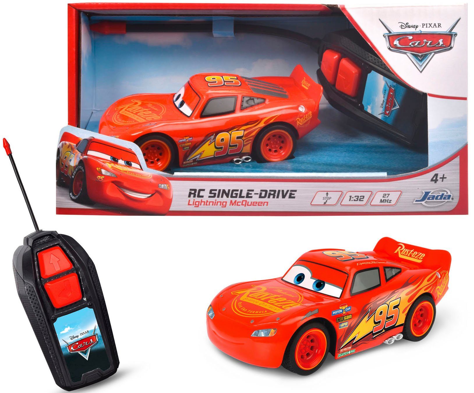 JADA RC-Auto Cars 3 Lightning McQueen Turbo Racer