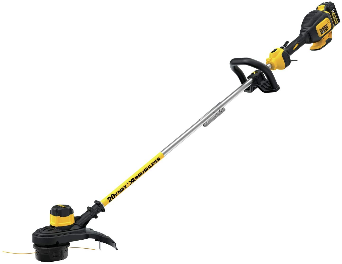 DEWALT 20V MAX STRING TRIMMER, BRUSHLESS, 5-AH BATTERY, 13-INCH (DCST920P1)