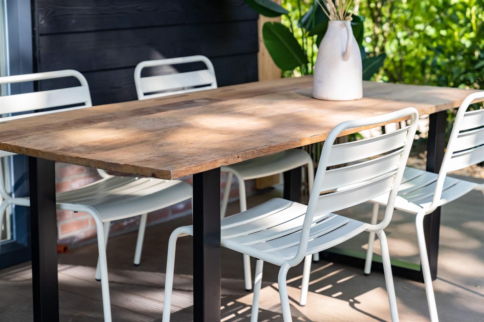 MaximaVida Max elfenbein Metall Gartenstuhle