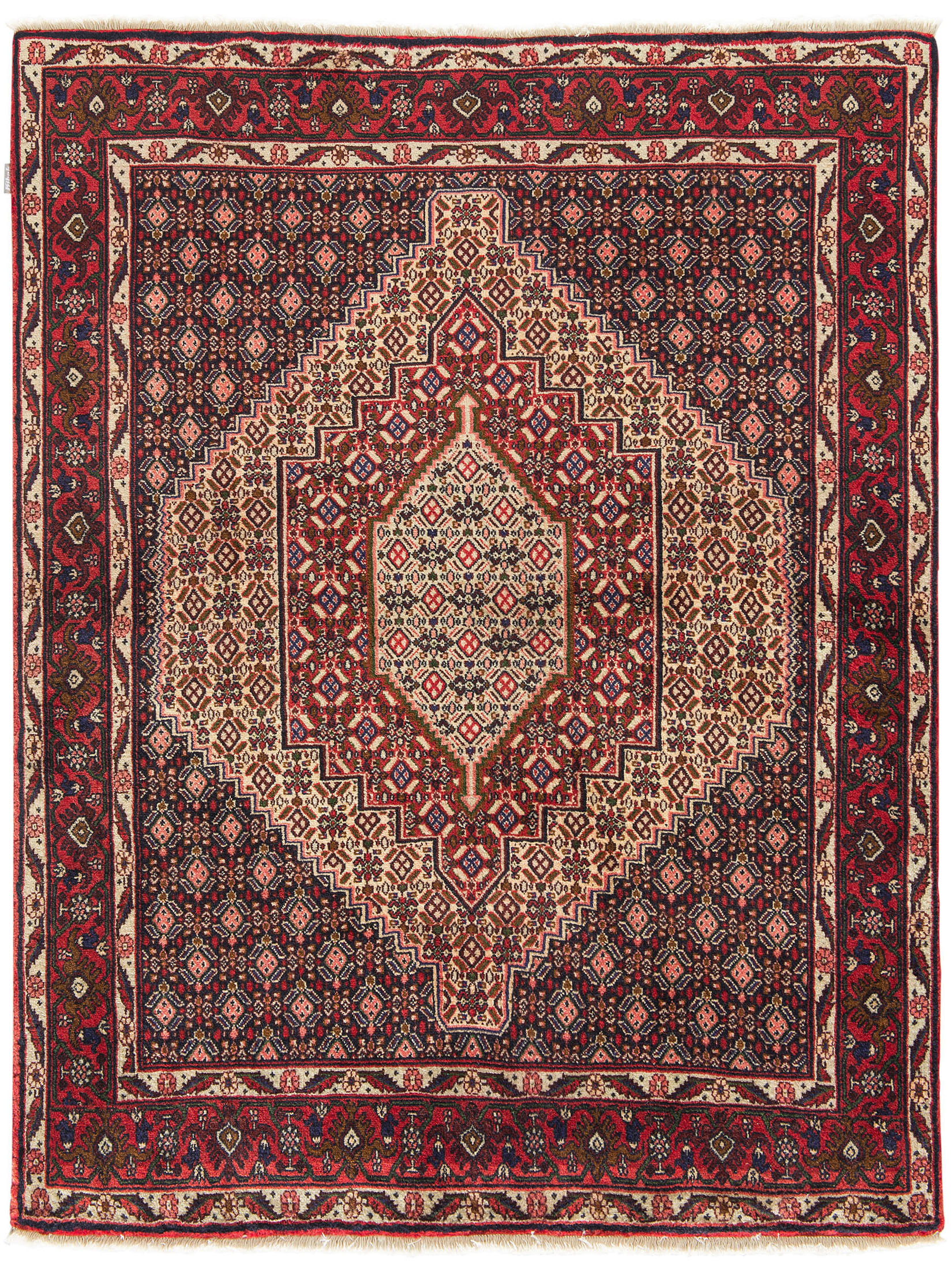 Senneh ca. 126 x 158 cm, Unikat / Einzelstück