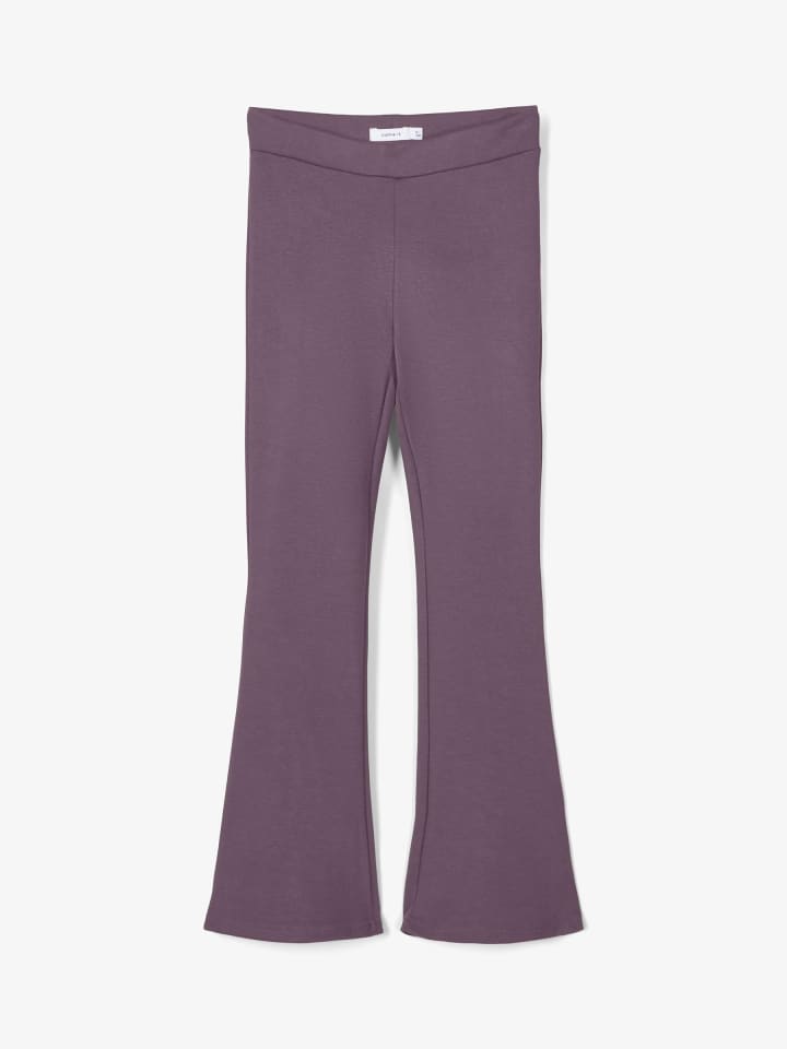 name it Bootcut Stretch Schlag Stoffhose mit Gummizug NKFFRIKKALI in Lila günstig kaufen