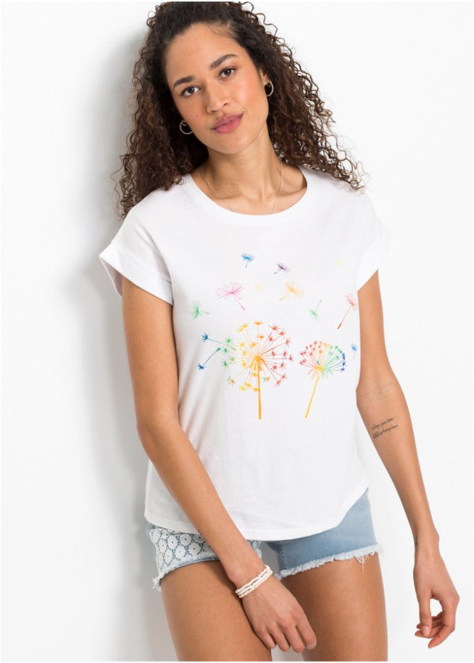 T-Shirt mit floralem Print