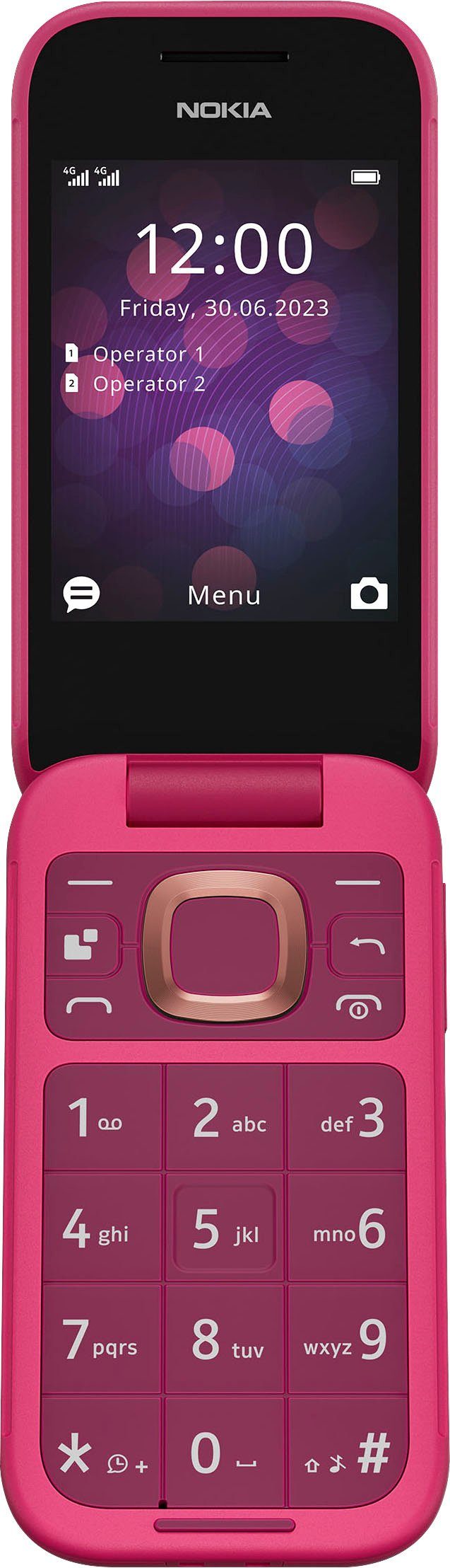 Nokia 2660 Flip Klapphandy (7,11 cm/2,8 Zoll, 0,13 GB Speicherplatz, 0,3 MP Kamera)