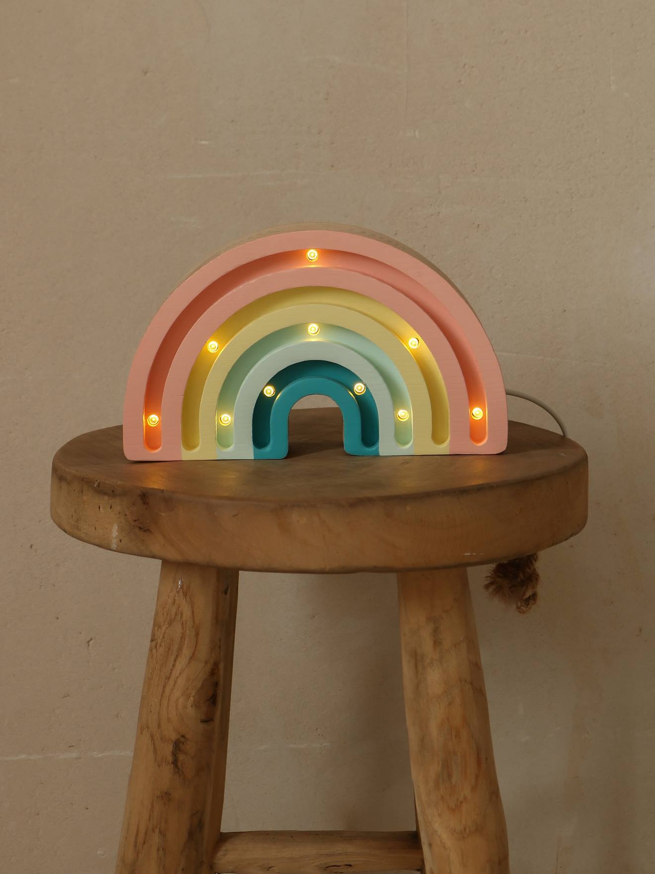 Veilleuse Arc-en-ciel pastel LITTLE LIGHTS rose