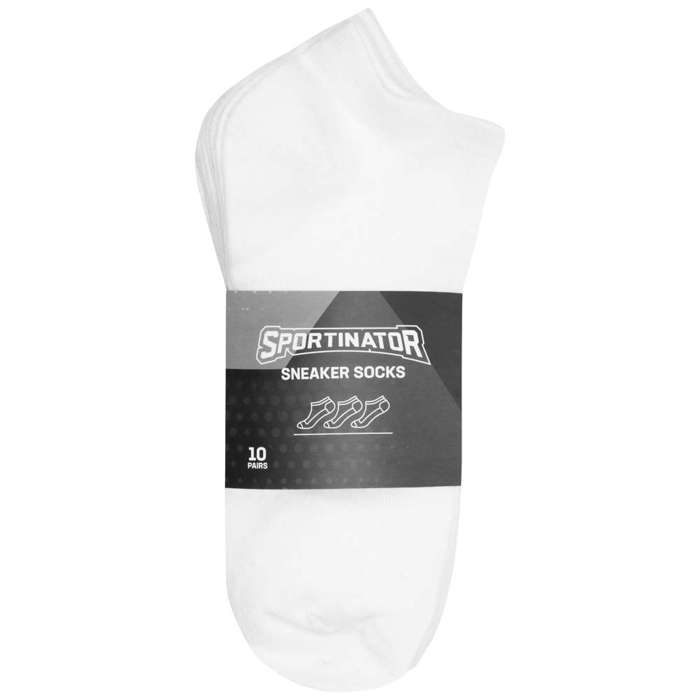 SPORTINATOR Sneakersocken 10 Paar weiß