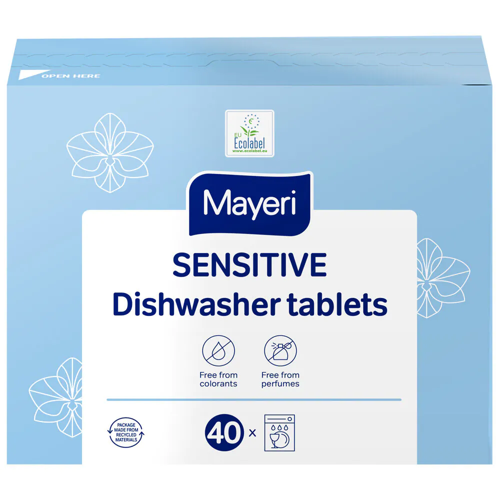 „Mayeri Sensitiv“ universalios indaplovės tabletės