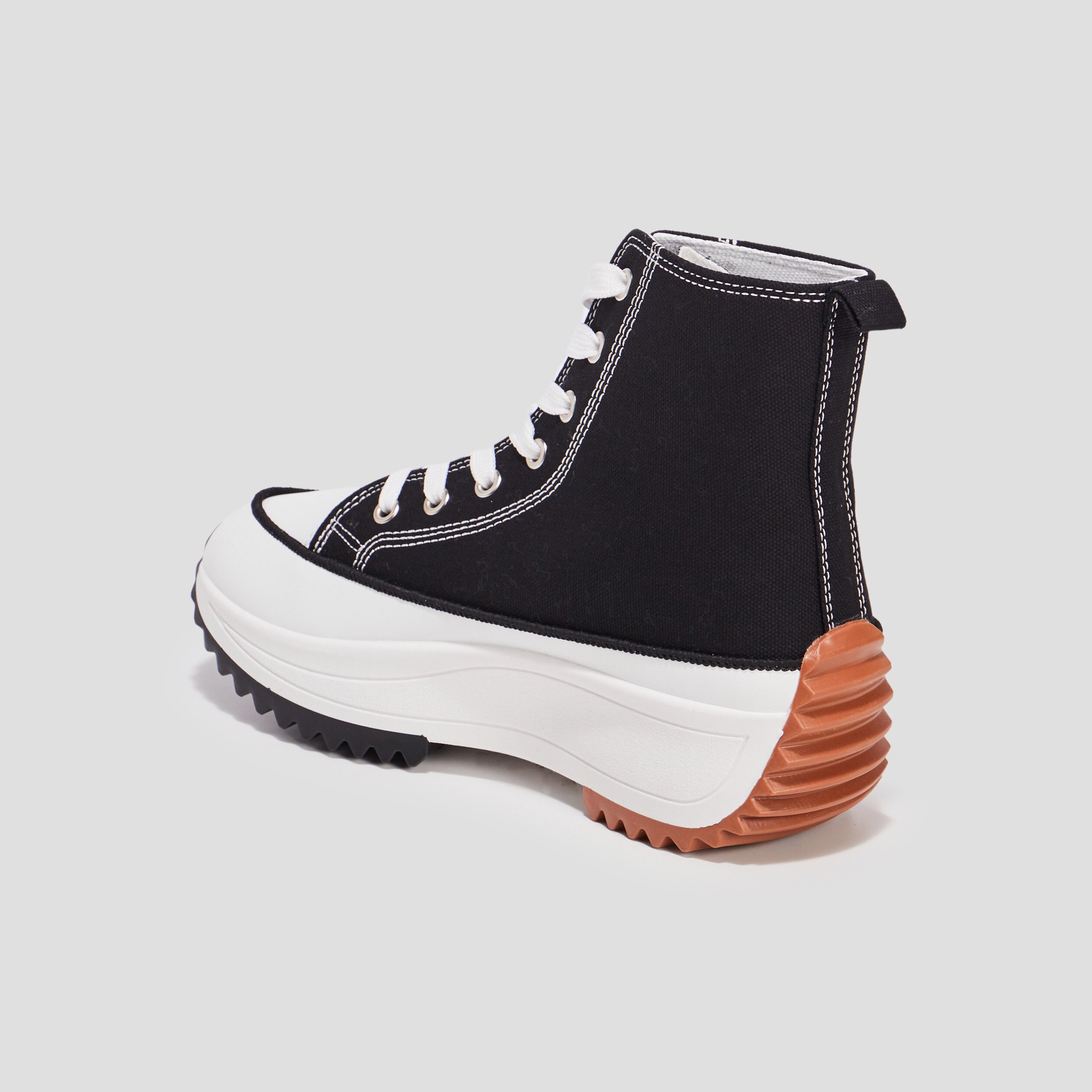Baskets plateformes en toile Creeks noir femme | La Halle