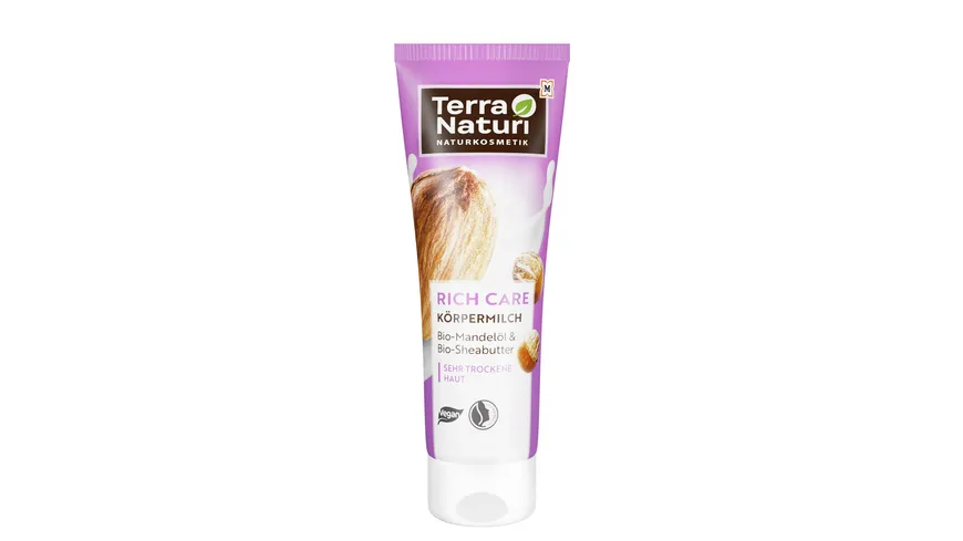 Terra Naturi Rich Care Körpermilch Bio-Mandelöl & Bio-Sheabutter 250 ml