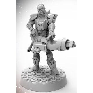 Starfinder Miniatures: Half-Orc Soldier