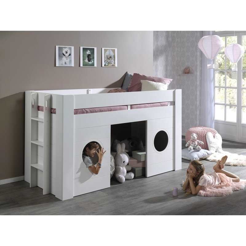Lit mi-hauteur 90x200cm Freya