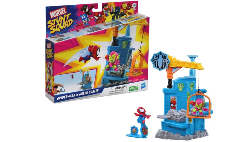 Hasbro - Marvel Stunt Squad Schmetter-Kran Spielset