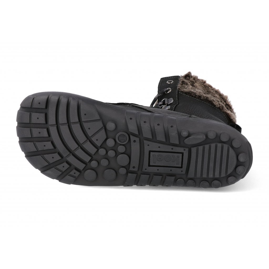 Koel4kids Levi Tex Lambswool Black 05T023.237-000 Winterbarfußstiefeletten