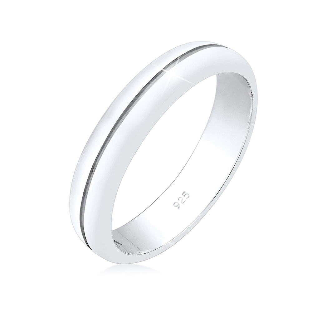 Elli PREMIUM Elli PREMIUM Bague Femme l'Engagement une Base Élégante en Argent Sterling 925 Bague
