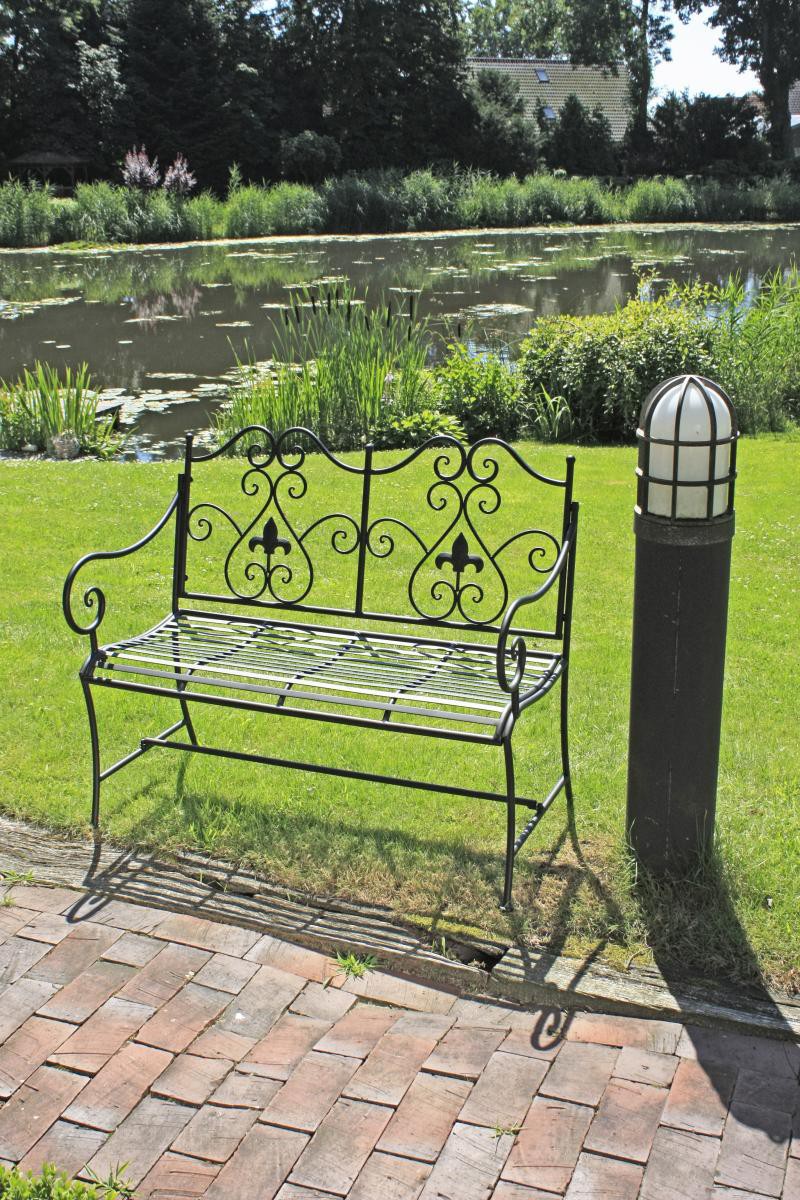 Garden Pleasure Harms Gartenbank LANZAROTE mit Armlehne & Verzierungen