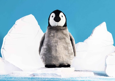 Flaps Pinguin, 60 cm, hellgrau
