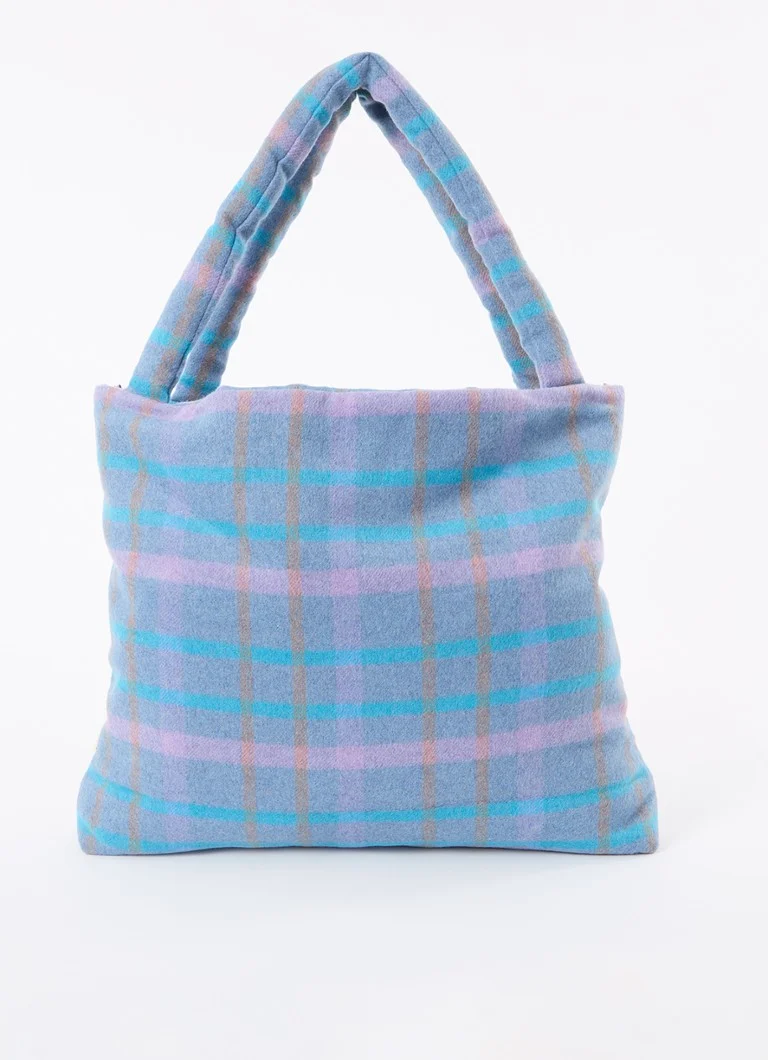 Studio Noos Mom-Bag in wool blend with checked design