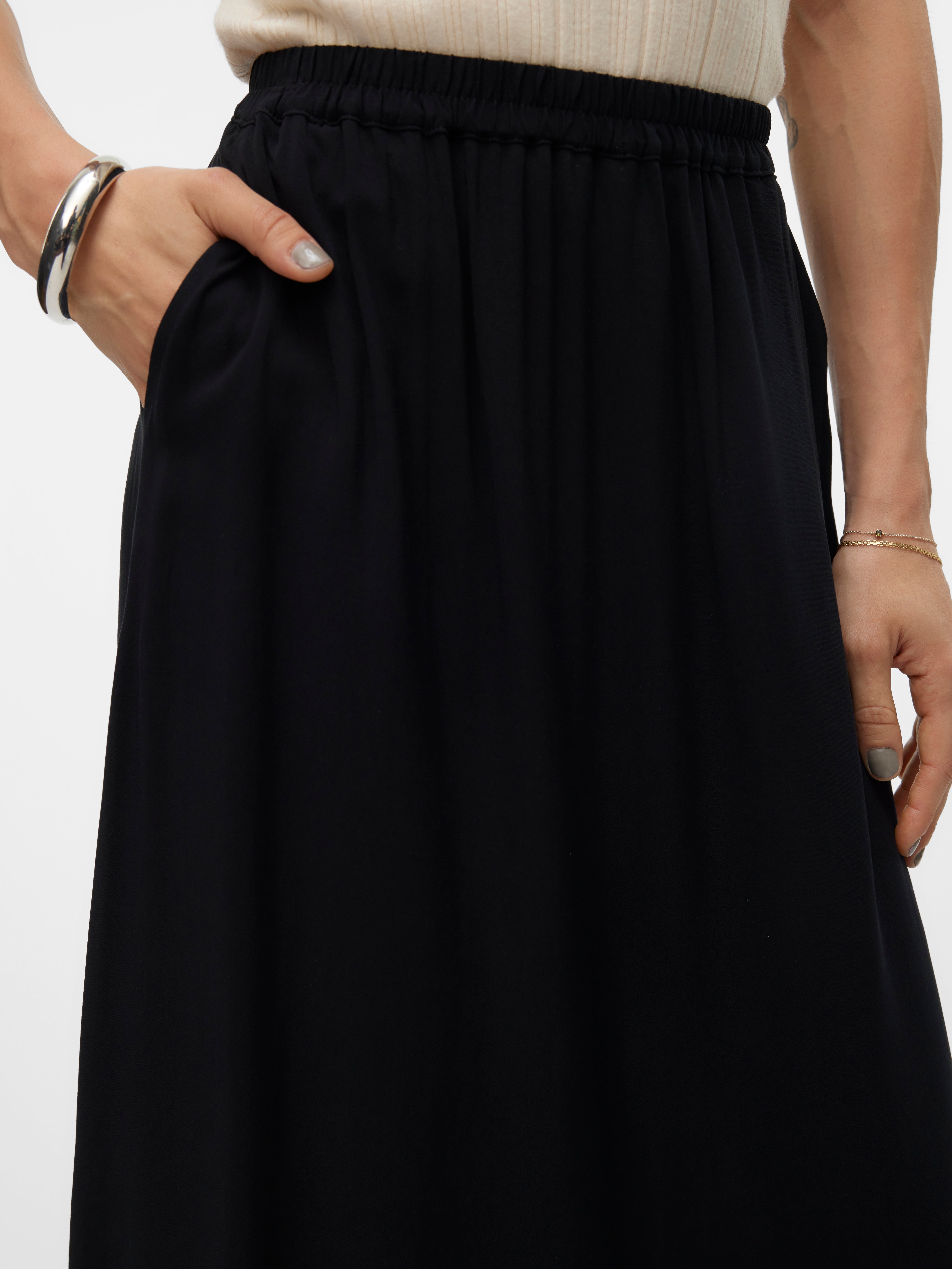 VMEASY Hohe Taille Langer Rock