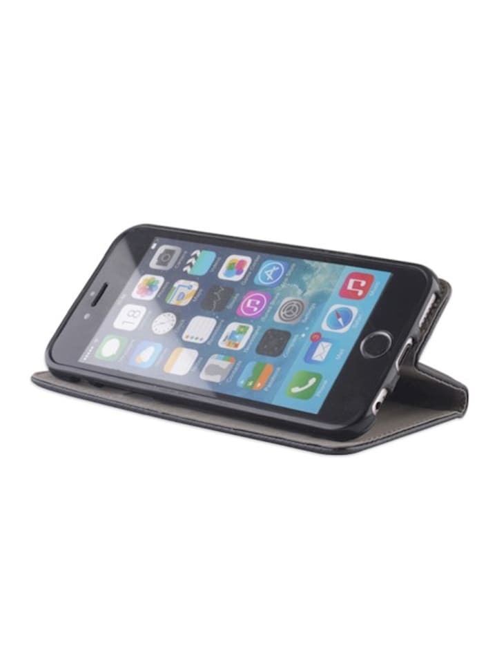 COFI 1453 Smart Magnet Case Handyhülle  Kartenfach und Magnetverschluss in Schwarz günstig kaufen S