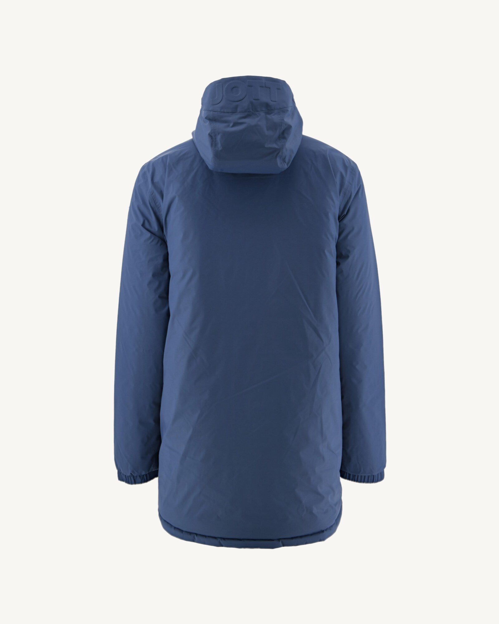 Doudoune longue réversible à capuche Bleu jeans/Army Amsterdam