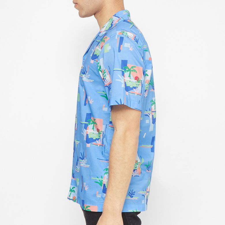 Lacoste Hawaii Shirt Blue