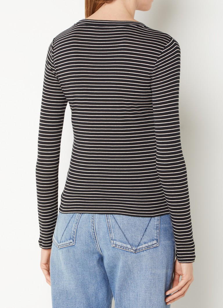 Whistles Longsleeve with stripe print