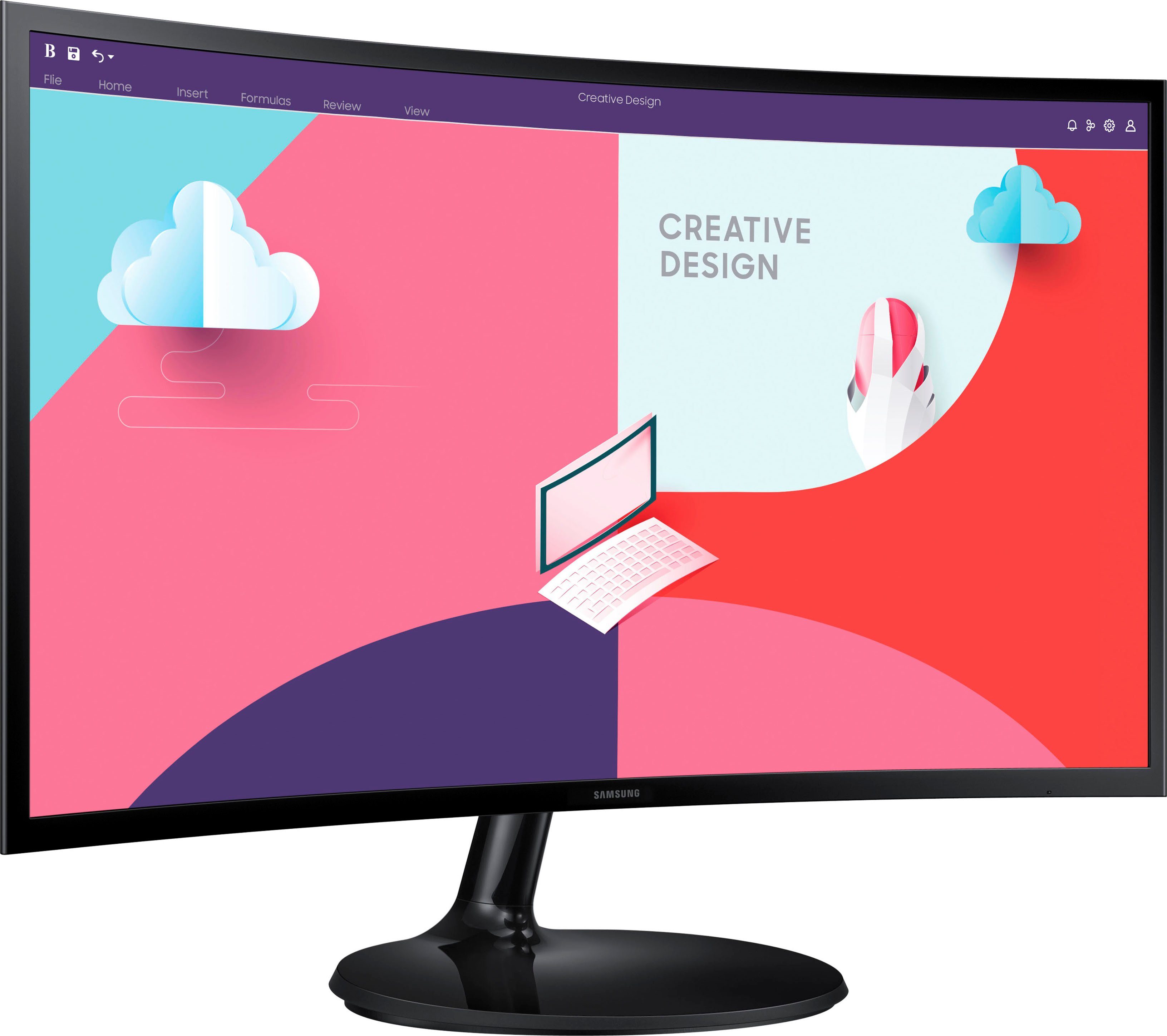 Samsung S24C364EAU Curved-LED-Monitor (60,4 cm/24 