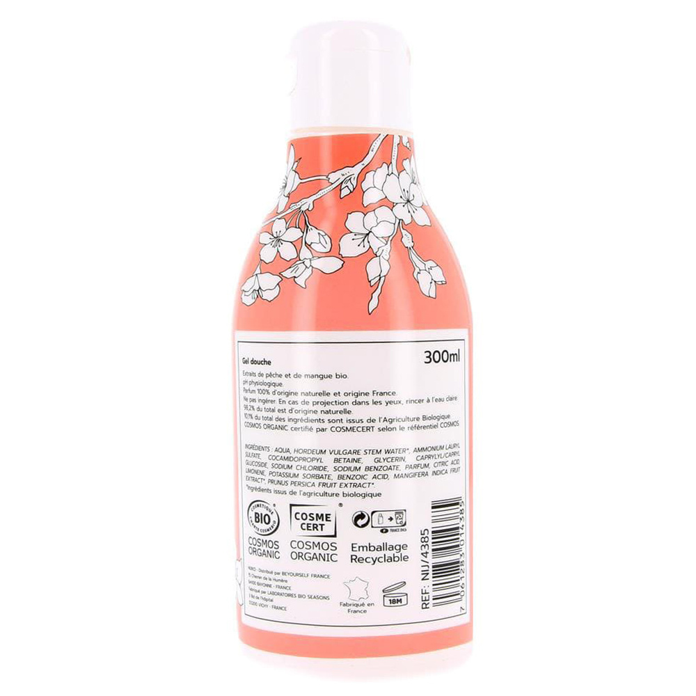 nijiko Gel Douche Bio Pêche & Mangue Gel douche