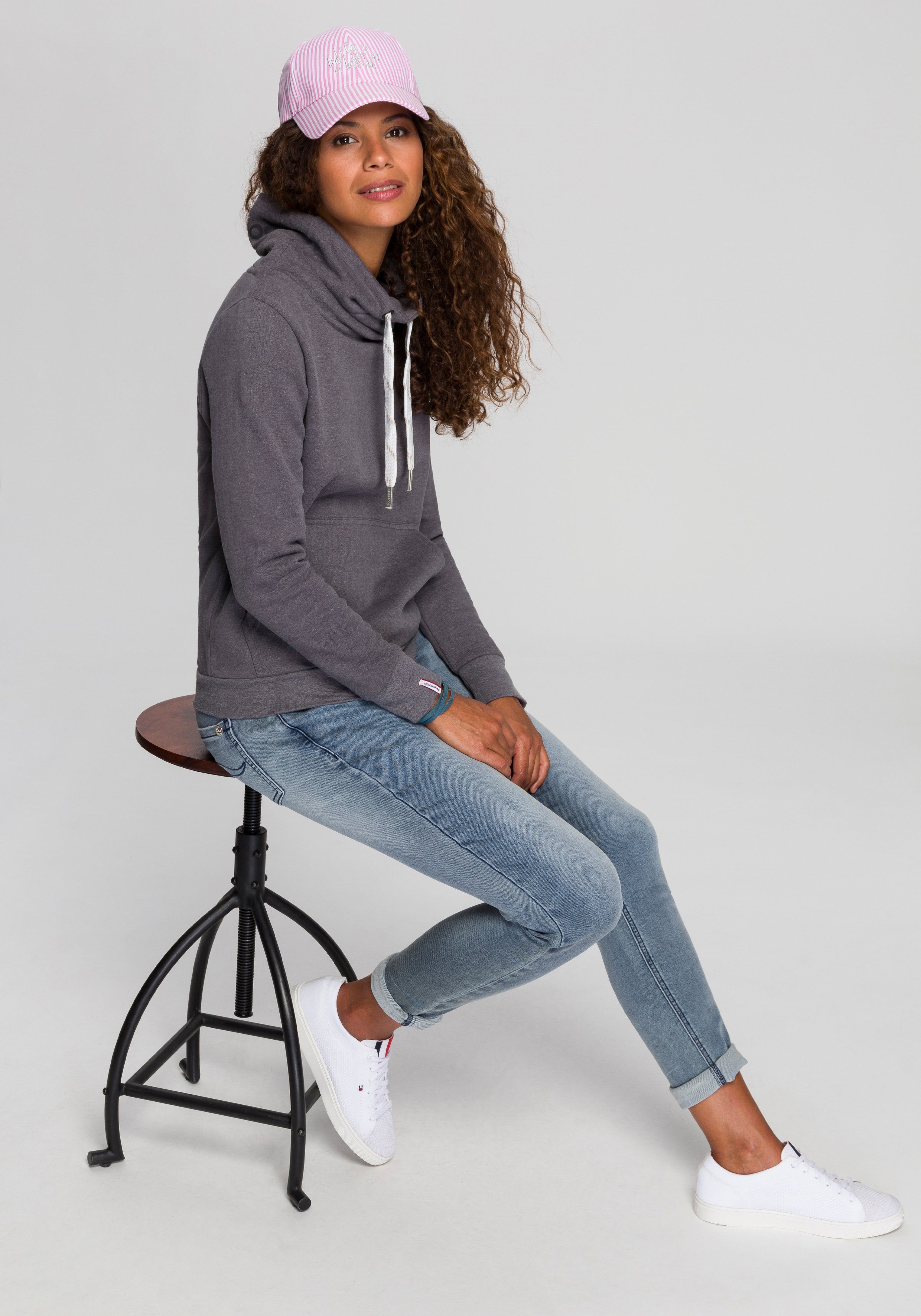 KangaROOS Sweatshirt mit hohem Stehkragen