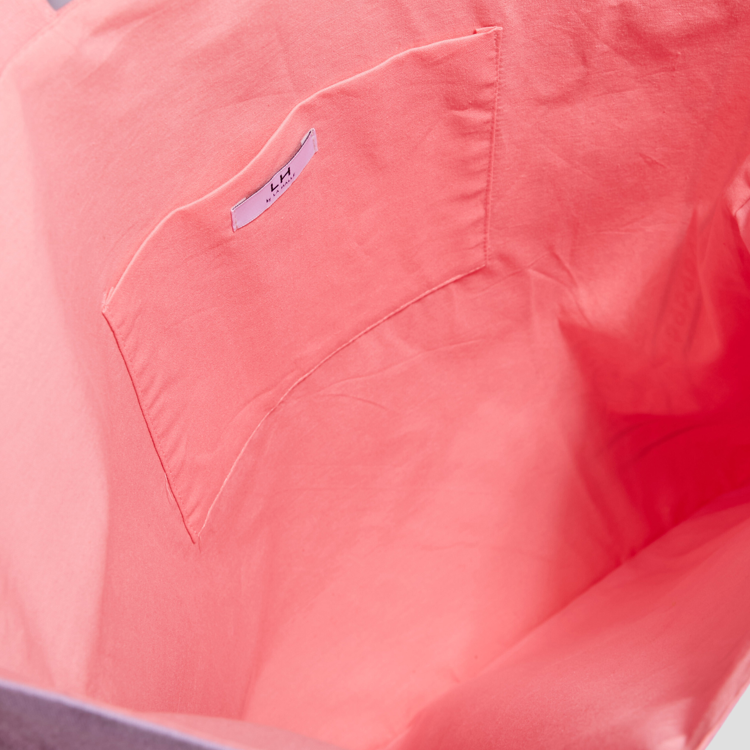 Sac cabas carré rose femme | La Halle