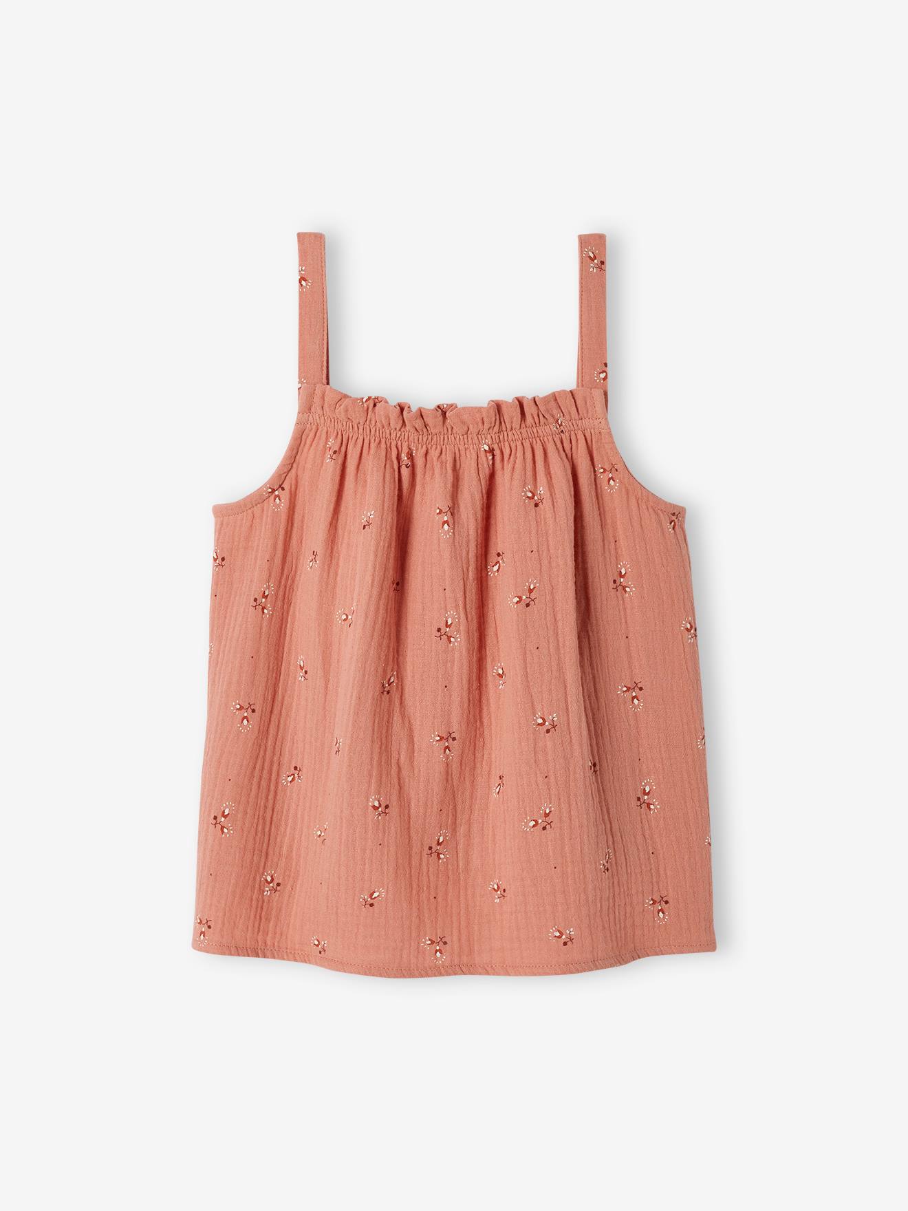 Vertbaudet Mädchen Top aus Musselin - beige
