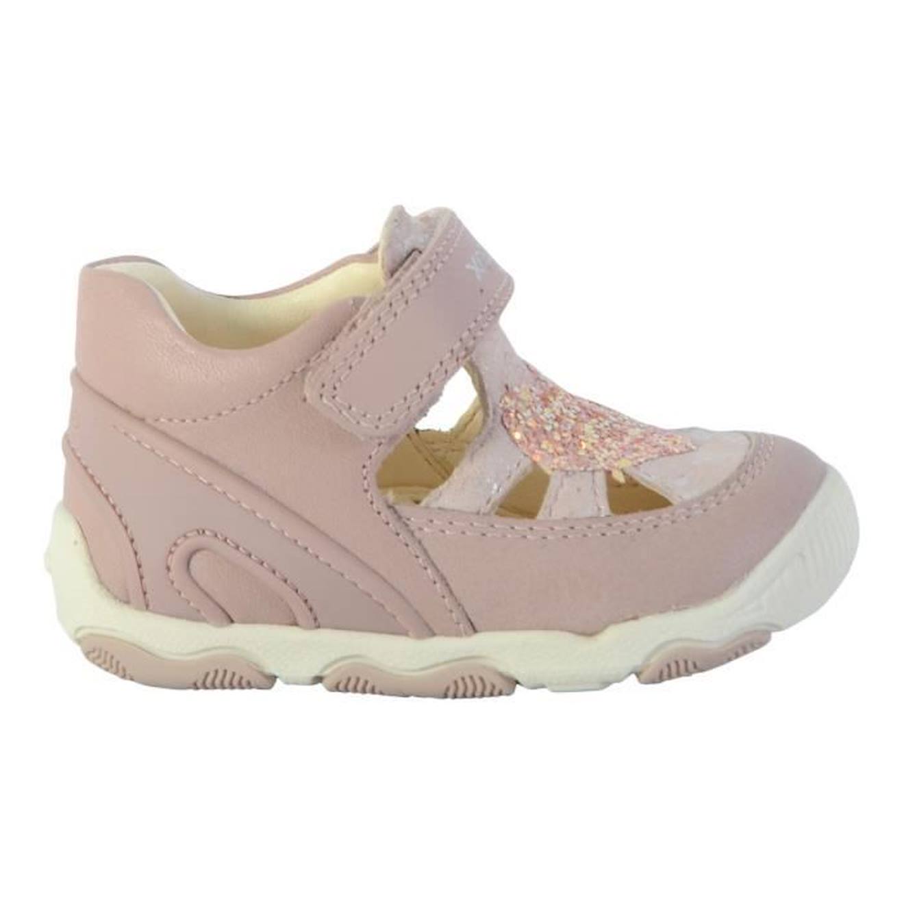 Basket Cuir Bébé Geox Balu rose