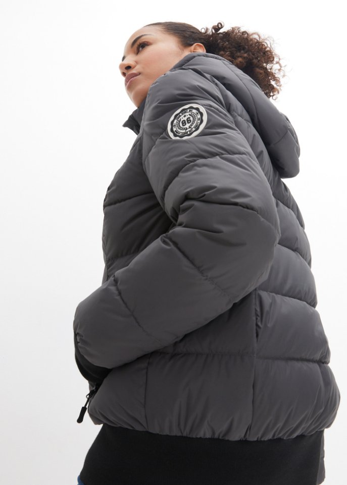 Outdoor-Steppjacke mit bedrucktem Futter