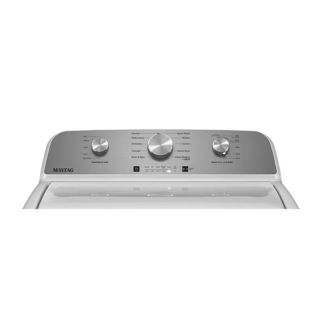 Maytag 4.5-cu ft High Efficiency Agitator Top-Load Washer (White)