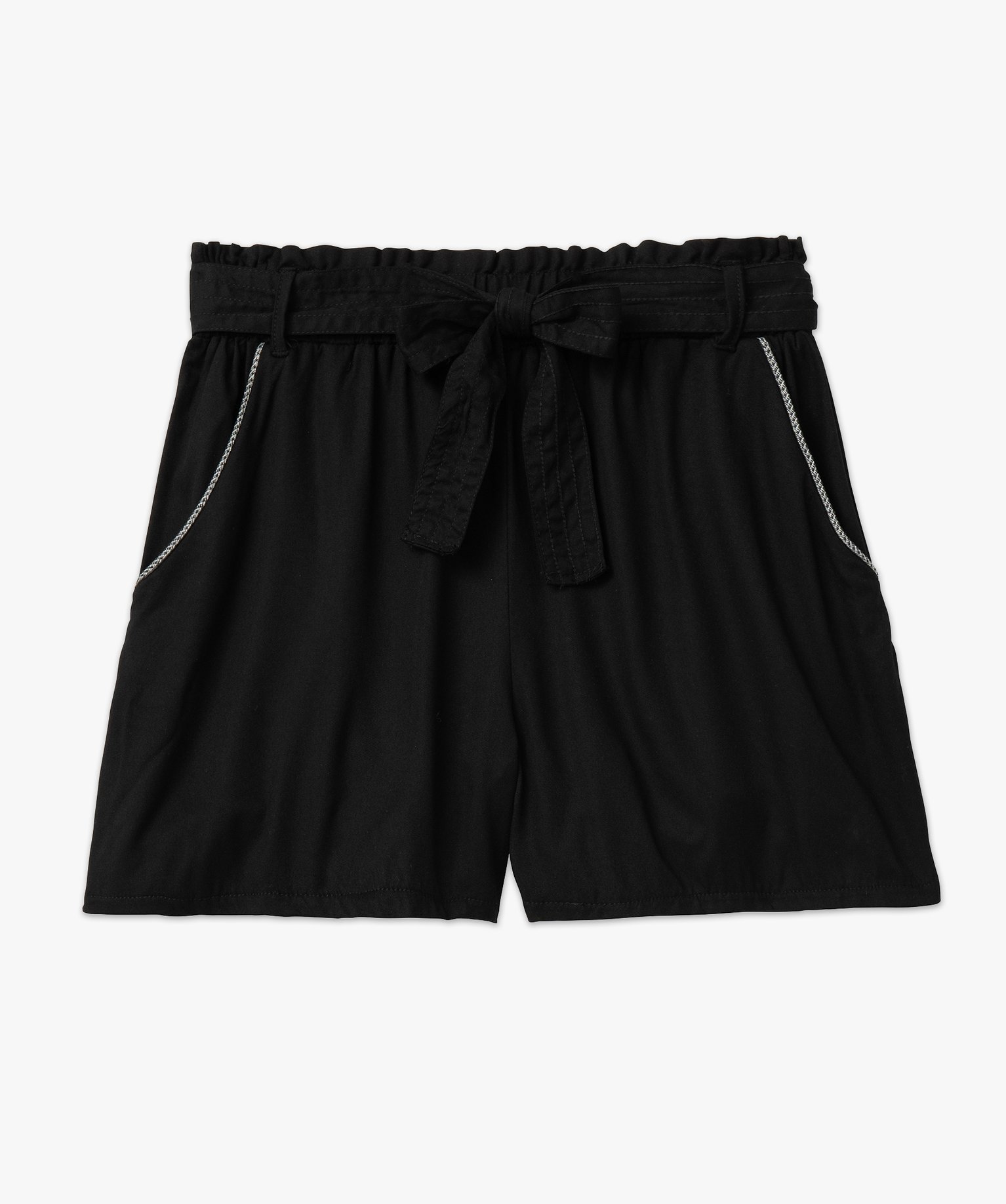 Short en viscose avec détails scintillants femme noir | GEMO