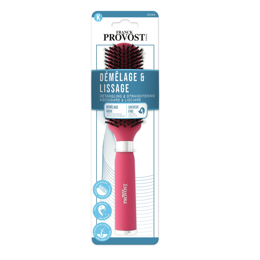 Franck Provost BROSSE FIGARO, PICOTS MIXTES NYLON SANGLIER BROSSE CHEVEUX