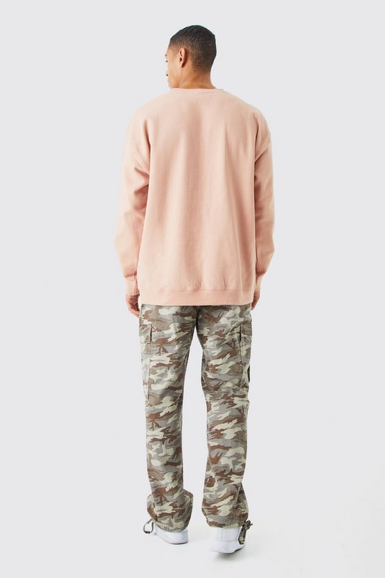 Oversize Sweatshirt mit Vogel-Print