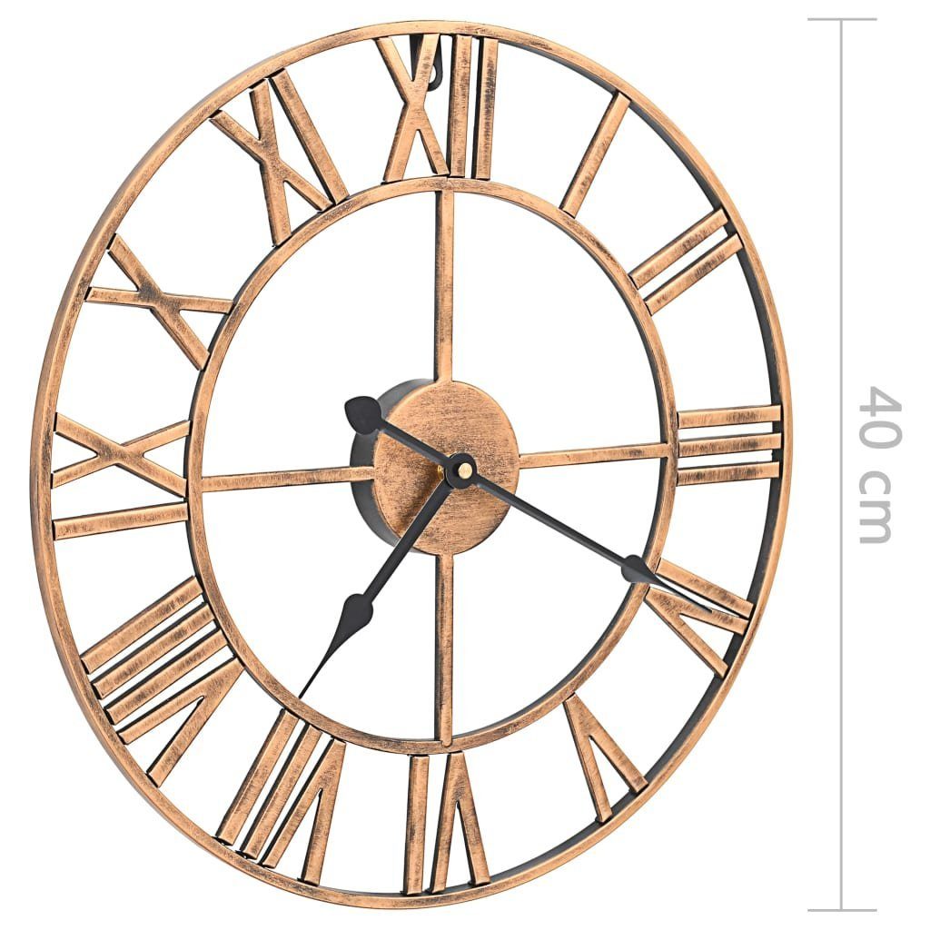 vidaXL Wanduhr Wanduhr Metall 40 cm Golden