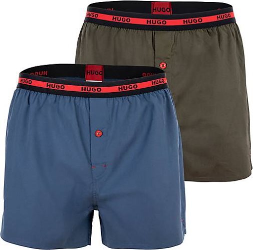 HUGO Web-Boxershorts 2er Pack