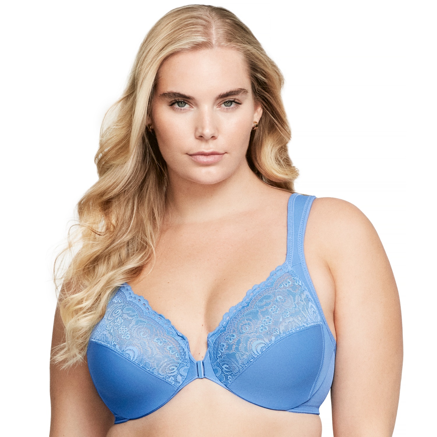 Vorderverschluss-WonderWire-BH - Blau