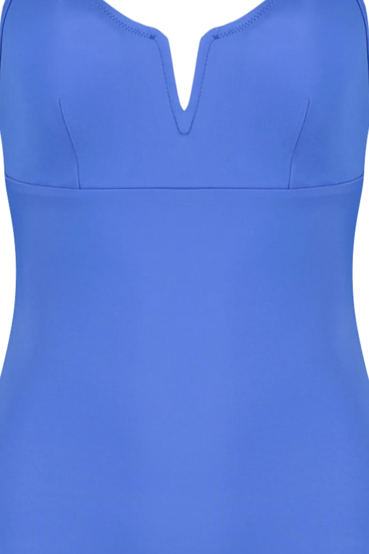 Trendyol Collection  Saks regulärer Badeanzug mit V-Ausschnitt TBESS22MA0010