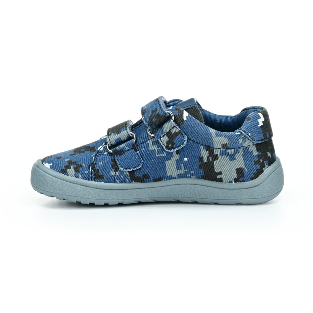 Protetika Roby Blue Canvas Barfußschuhe Klett