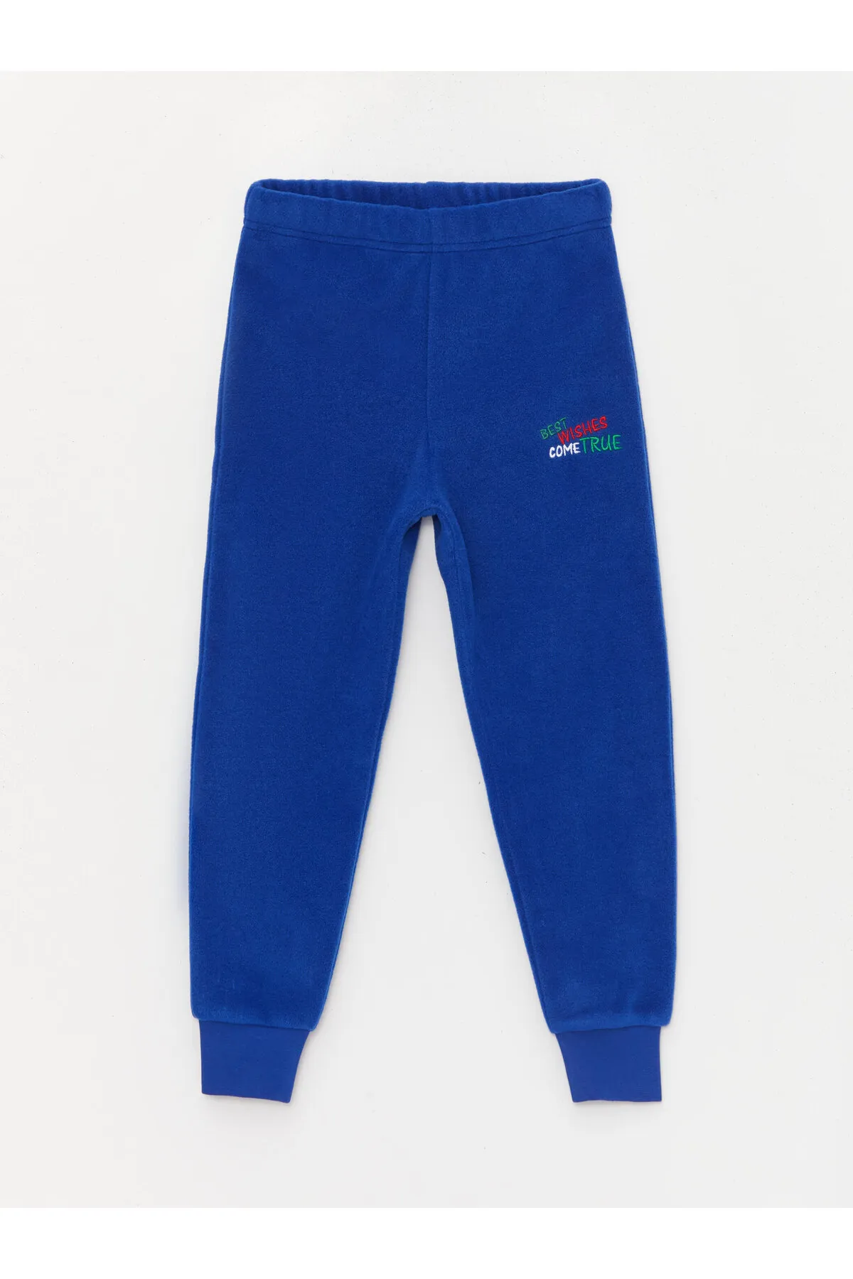 LC Waikiki  Jungen-Pyjama-Set aus Fleece mit Rundhalsausschnitt und Neujahrsmotiv