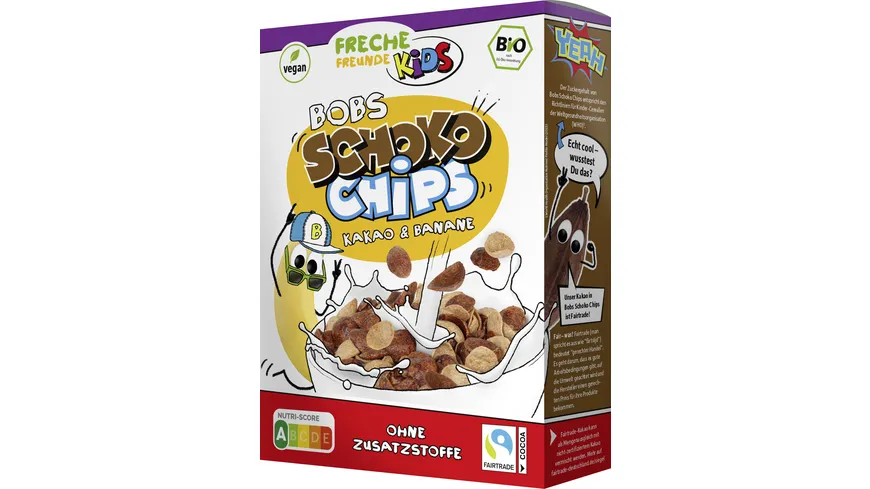 Freche Freunde Bio Bobs Schoko Chips Kakao & Banane 275 g