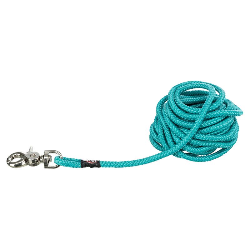 Trixie Schleppleine rund mit Trigger Snap Hook - ozean | bitiba %