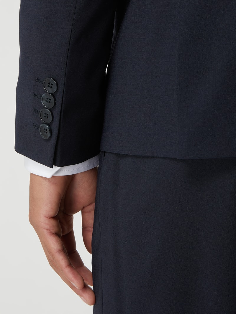 Extra Slim Fit 2-Knopf-Sakko mit Stretch-Anteil Modell 'Nate' in marineblau