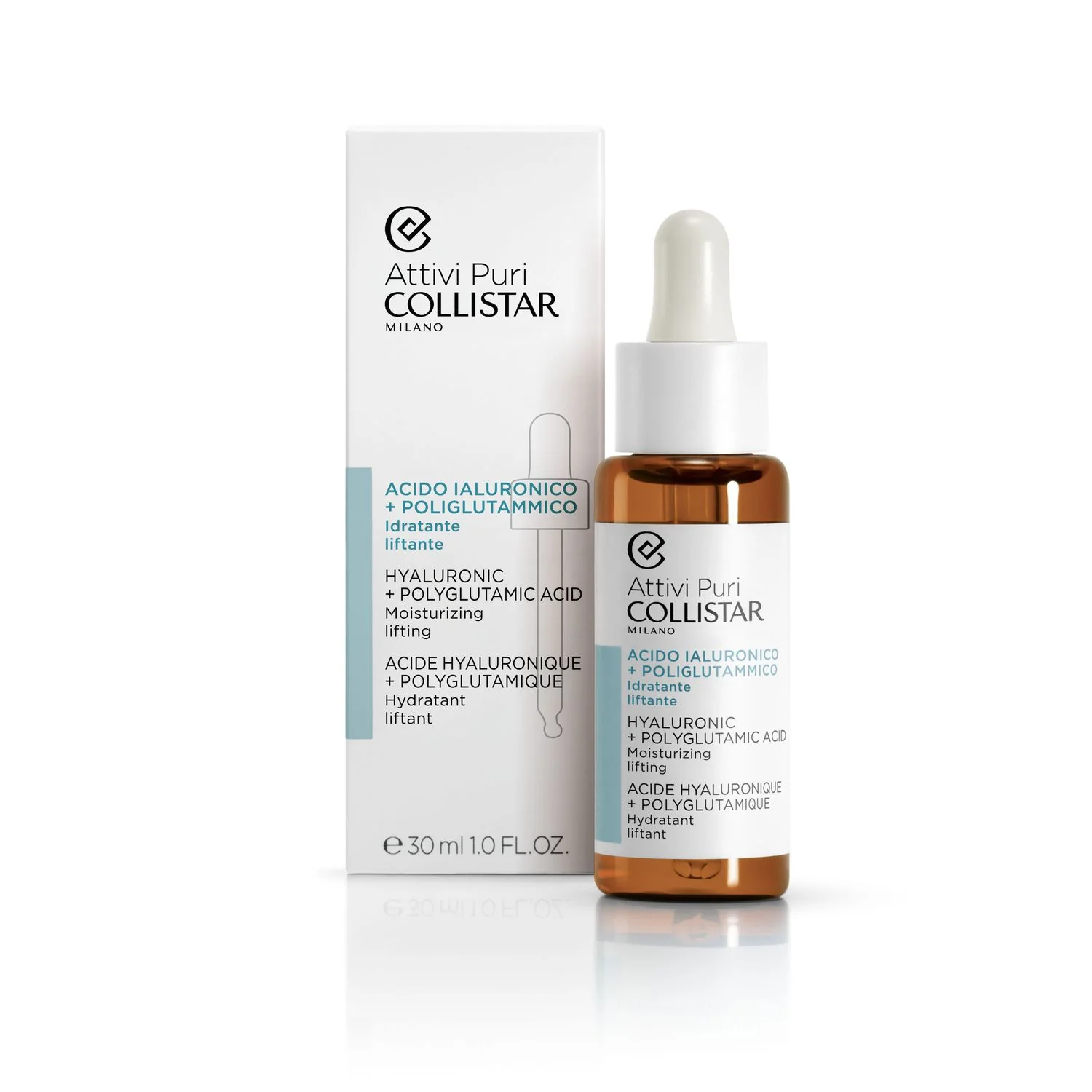Pure Actives Hijaluronska kiselina + Poliglutaminska kiselina - Serum za lifting lica, Hidratantni serum za lice