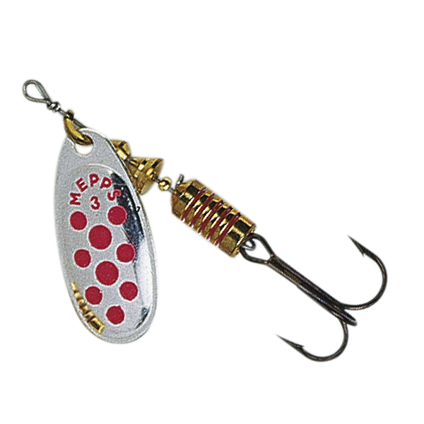 Mepps Spinner Comet Decorée (Silber/Rot)