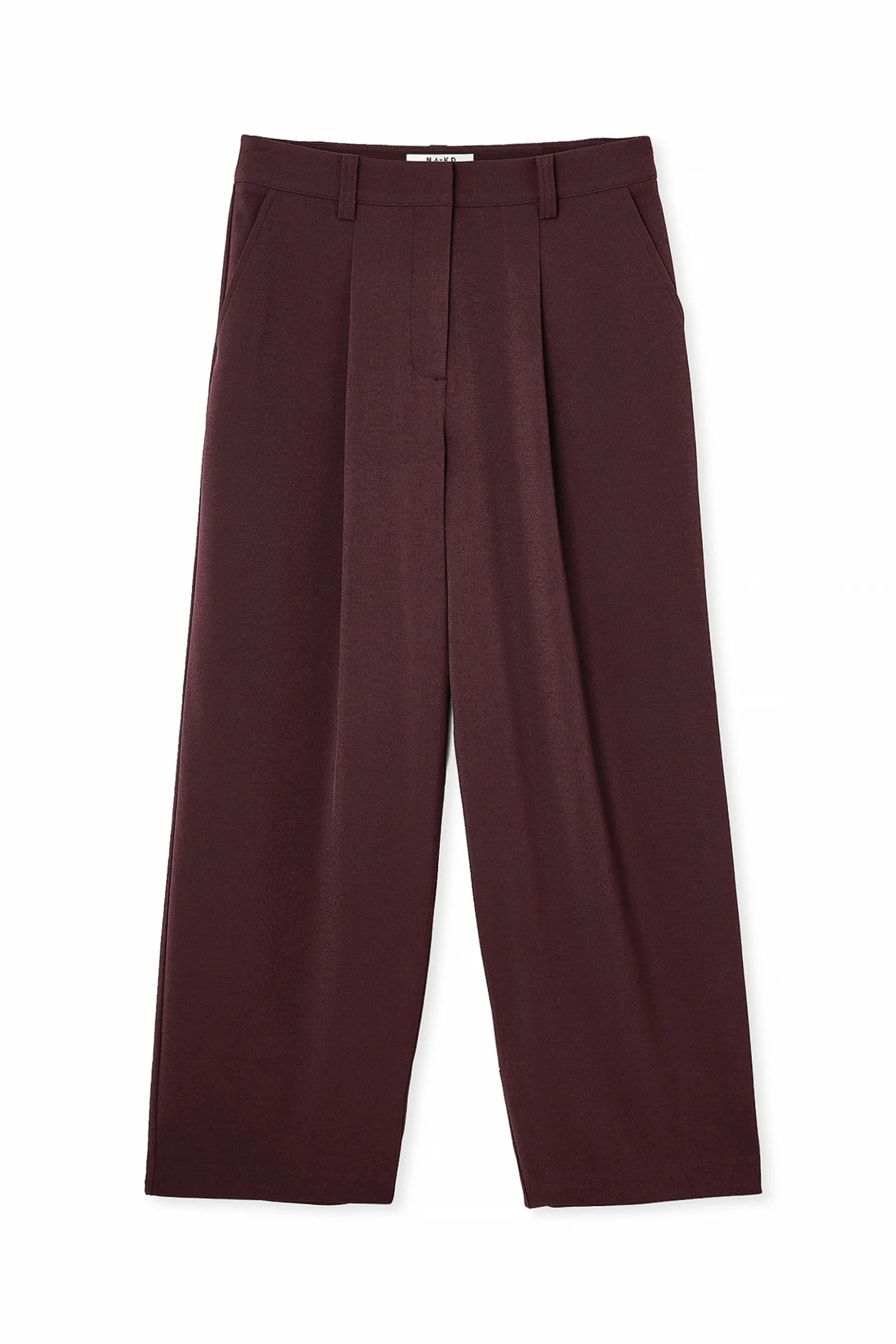 Spitz zulaufende Anzughose mit hoher Taille