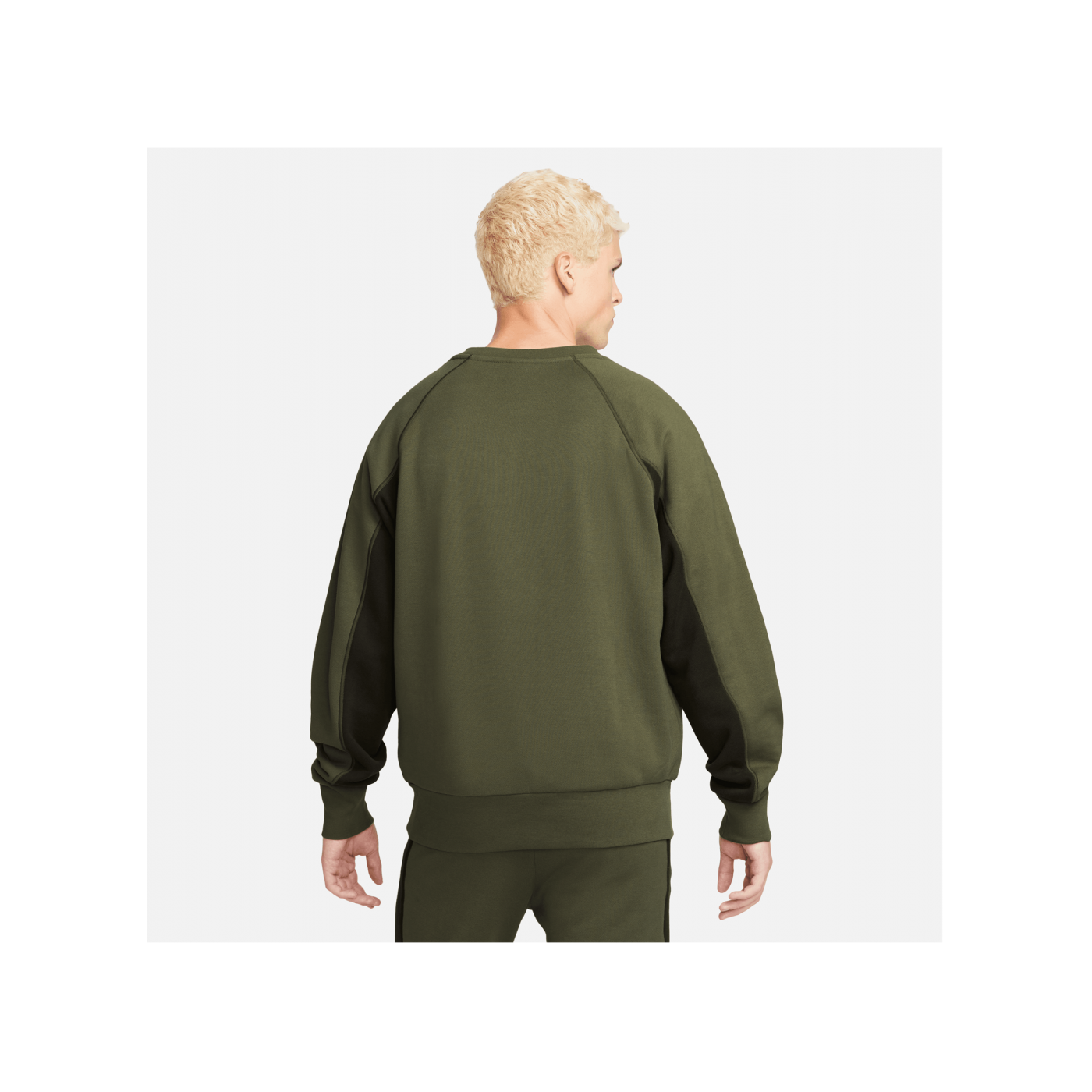 Nike Air FT Crew Sweatshirt Grün Weiss F222
